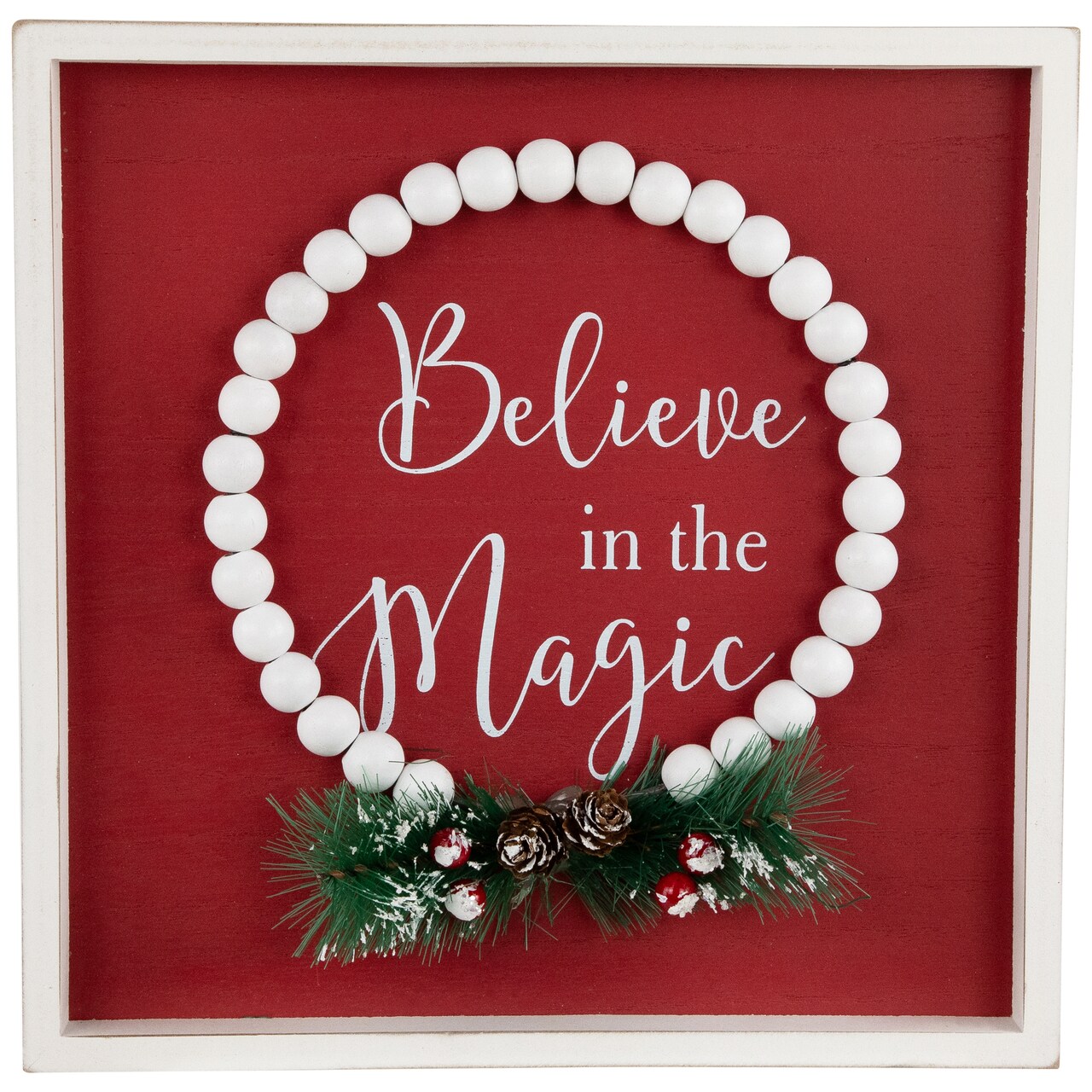 Northlight "Believe in the Magic" Framed Christmas Wall Sign - 9.75"